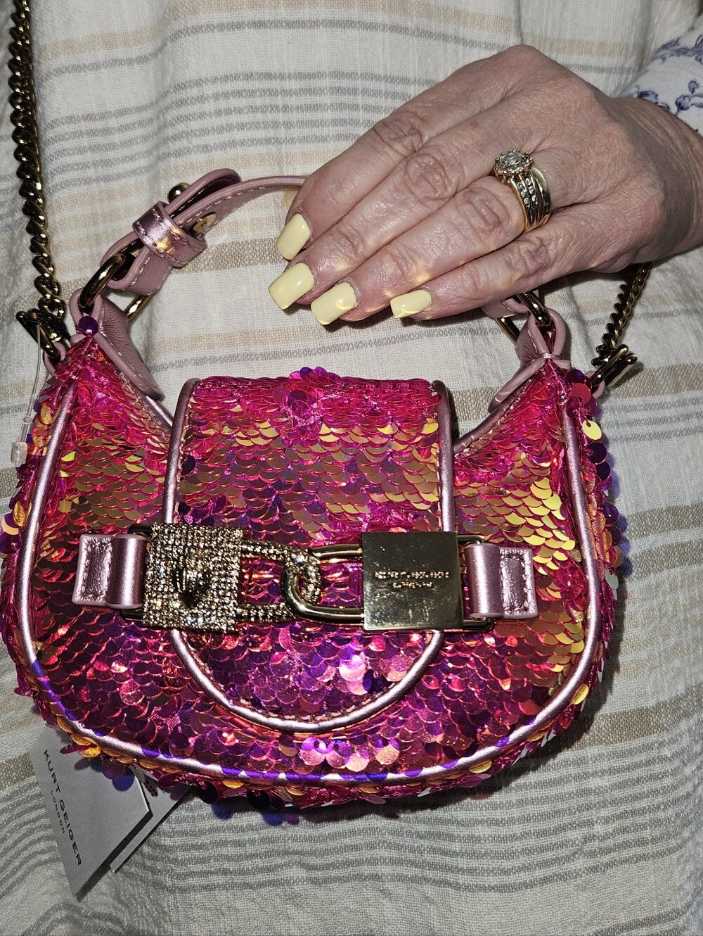 Kurt Geiger London Micro Kingsley Hobo Crossbody Bag (NWT) - Picture 8 of 8